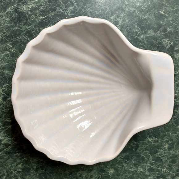 Vintage McCoy Pottery Seashell Clamshell Islander Dish Light Blue USA - Picture 2 of 8